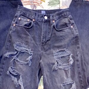 Urban Outfitters BDG  Women's High Waist Straight Leg Distressed Jeans Sz4 NWOT